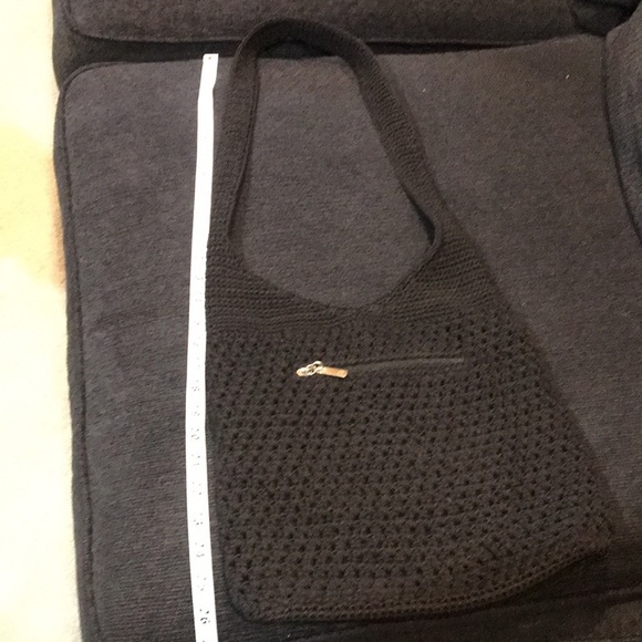 THE SAK- Black Woven 5 Pocket Shoulder Bag - Picture 12 of 14